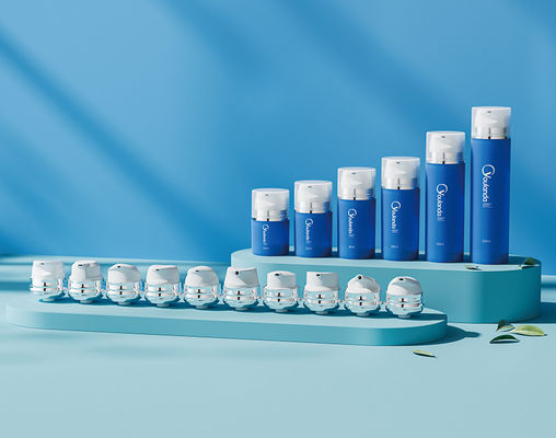 50ml 80ml 150ml 플라스틱 공기 없는 병 10개의 펌프 머리로 PP 공기 없는 병 세트