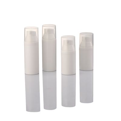 30ml 흰색 PP 공기 없는 화장품 병 여행 빈 로션 병 펌프