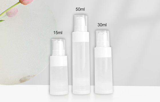 15ml 30ml 에어리스 스킨케어 병 반투명 빈 스킨케어 컨테이너 포장