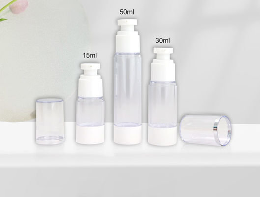 공기 없는 병 피부 관리 공기 없는 펌프 병 15ml 30ml 50ml 지속 가능한 포장품