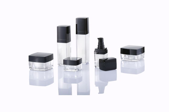 치크 아크릴 화장품 잔 컬렉션 및 로션 펌프 병 세트 5g 15g 30g 50g
