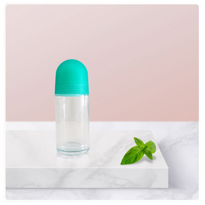 유리 50ml 롤 オン 병 디오드론트 및 화장품용 투명 롤러 병