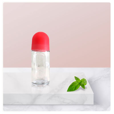 50ml 유리 롤 오브 디오더런트 병 재충전 가능한 플라스틱 롤러볼 향수