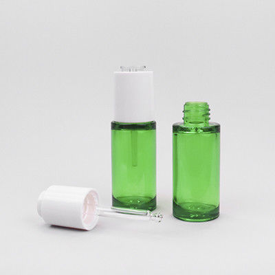 에센셜 오일용 30ml 투명한 녹색 화장품 방울병