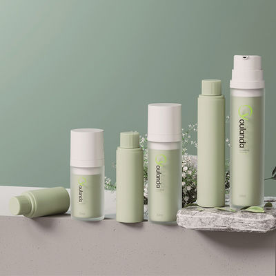 공기 없는 병 몸 용액 PET 50ml 공기 없는 펌프 병 세트 플라스틱 재활용 가능한 피부 관리 포장