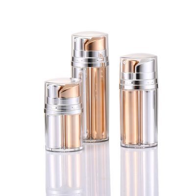 플라스틱 공기 없는 병 이중 튜브 공기 없는 펌프 병 피부 관리 진공 병 10ml 20ml 30ml