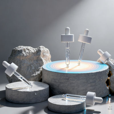 로고 인쇄 맞춤형 에센셜 오일용 투명 무광 블랙 유리 드로퍼 병